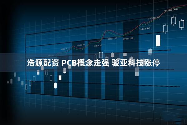 浩源配资 PCB概念走强 骏亚科技涨停